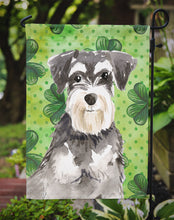 Load image into Gallery viewer, Shamrocks Schnauzer #2 Garden Flag - Outdoor Decorative Yard Flag CK1796GF