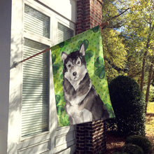 Load image into Gallery viewer, Shamrocks Alaskan Malamute Flag Canvas House Size CK1798CHF