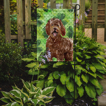 Load image into Gallery viewer, Shamrocks Labradoodle Garden Flag - Outdoor Decorative Yard Flag CK1800GF