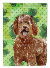 Load image into Gallery viewer, Shamrocks Labradoodle Garden Flag - Outdoor Decorative Yard Flag CK1800GF