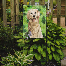 Load image into Gallery viewer, Shamrocks Golden Retriever Garden Flag - Outdoor Decorative Yard Flag CK1804GF