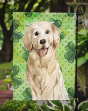 Load image into Gallery viewer, Shamrocks Golden Retriever Garden Flag - Outdoor Decorative Yard Flag CK1804GF