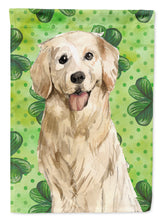Load image into Gallery viewer, Shamrocks Golden Retriever Garden Flag - Outdoor Decorative Yard Flag CK1804GF