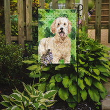 Load image into Gallery viewer, Shamrocks Goldendoodle Garden Flag - Outdoor Decorative Yard Flag CK1805GF