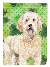 Load image into Gallery viewer, Shamrocks Goldendoodle Garden Flag - Outdoor Decorative Yard Flag CK1805GF
