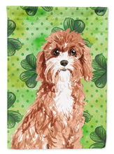 Load image into Gallery viewer, Shamrocks Cavapoo Garden Flag - Outdoor Decorative Yard Flag CK1807GF