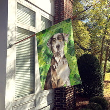 Load image into Gallery viewer, Shamrocks Catahoula Leopard Dog Flag Canvas House Size CK1808CHF