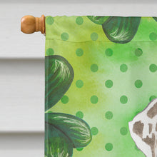 Load image into Gallery viewer, Shamrocks Catahoula Leopard Dog Flag Canvas House Size CK1808CHF