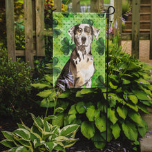 Load image into Gallery viewer, Shamrocks Catahoula Leopard Dog Garden Flag - Outdoor Decorative Yard Flag CK1808GF