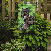 Load image into Gallery viewer, Shamrocks Bouvier des Flandres Garden Flag - Outdoor Decorative Yard Flag CK1811GF