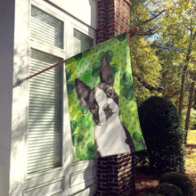 Load image into Gallery viewer, Shamrocks Boston Terrier Flag Canvas House Size CK1812CHF