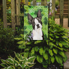 Load image into Gallery viewer, Shamrocks Boston Terrier Garden Flag - Outdoor Decorative Yard Flag CK1812GF