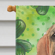 Load image into Gallery viewer, Shamrocks Bloodhound Flag Canvas House Size CK1813CHF