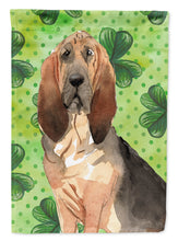 Load image into Gallery viewer, Shamrocks Bloodhound Garden Flag - Outdoor Decorative Yard Flag CK1813GF