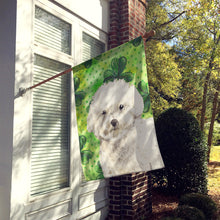Load image into Gallery viewer, Shamrocks Bichon Frise Flag Canvas House Size CK1814CHF