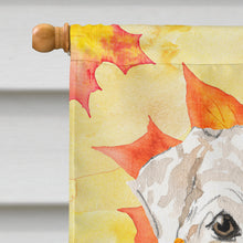 Load image into Gallery viewer, Fall Leaves Wheaten Terrier Flag Canvas House Size CK1820CHF