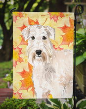 Load image into Gallery viewer, Fall Leaves Wheaten Terrier Garden Flag - Outdoor Decorative Yard Flag CK1820GF