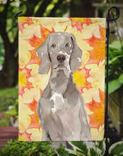 Load image into Gallery viewer, Fall Leaves Weimaraner Garden Flag - Outdoor Decorative Yard Flag CK1822GF