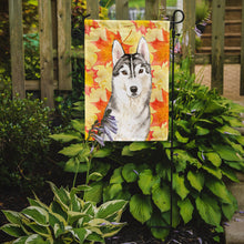 Load image into Gallery viewer, Fall Leaves Siberian Husky Garden Flag - Outdoor Decorative Yard Flag CK1824GF