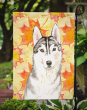 Load image into Gallery viewer, Fall Leaves Siberian Husky Garden Flag - Outdoor Decorative Yard Flag CK1824GF