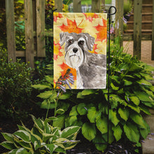 Load image into Gallery viewer, Fall Leaves Schnauzer #1 Garden Flag - Outdoor Decorative Yard Flag CK1829GF