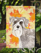 Load image into Gallery viewer, Fall Leaves Schnauzer #1 Garden Flag - Outdoor Decorative Yard Flag CK1829GF