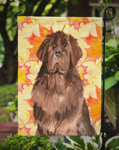 Load image into Gallery viewer, Fall Leaves Newfoundland Garden Flag - Outdoor Decorative Yard Flag CK1832GF