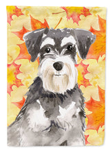 Load image into Gallery viewer, Fall Leaves Schnauzer #2 Garden Flag - Outdoor Decorative Yard Flag CK1833GF
