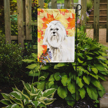 Load image into Gallery viewer, Fall Leaves Maltese Garden Flag - Outdoor Decorative Yard Flag CK1834GF