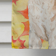 Load image into Gallery viewer, Fall Leaves Lakeland Terrier Flag Canvas House Size CK1836CHF