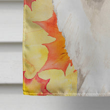Load image into Gallery viewer, Fall Leaves Japanese Spitz Flag Canvas House Size CK1838CHF