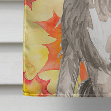 Load image into Gallery viewer, Fall Leaves Irish Wolfhound Flag Canvas House Size CK1839CHF