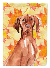 Load image into Gallery viewer, Fall Leaves Vizsla Flag Canvas House Size CK1840CHF