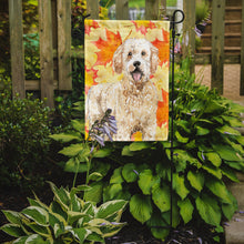Load image into Gallery viewer, Fall Leaves Goldendoodle Garden Flag - Outdoor Decorative Yard Flag CK1842GF