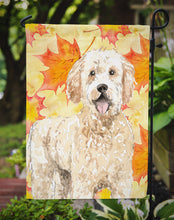 Load image into Gallery viewer, Fall Leaves Goldendoodle Garden Flag - Outdoor Decorative Yard Flag CK1842GF