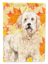 Load image into Gallery viewer, Fall Leaves Goldendoodle Garden Flag - Outdoor Decorative Yard Flag CK1842GF
