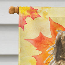 Load image into Gallery viewer, Fall Leaves Cairn Terrier Flag Canvas House Size CK1846CHF