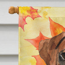 Load image into Gallery viewer, Fall Leaves Boxer Flag Canvas House Size CK1847CHF