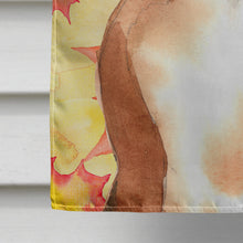 Load image into Gallery viewer, Fall Leaves Boxer Flag Canvas House Size CK1847CHF
