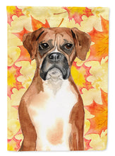 Load image into Gallery viewer, Fall Leaves Boxer Garden Flag - Outdoor Decorative Yard Flag CK1847GF