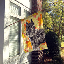Load image into Gallery viewer, Fall Leaves Bouvier des Flandres Flag Canvas House Size CK1848CHF