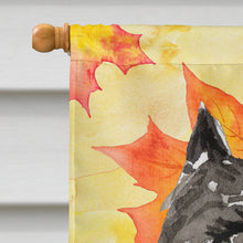 Load image into Gallery viewer, Fall Leaves Bouvier des Flandres Flag Canvas House Size CK1848CHF