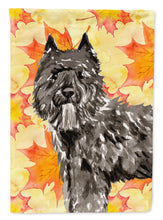 Load image into Gallery viewer, Fall Leaves Bouvier des Flandres Flag Canvas House Size CK1848CHF
