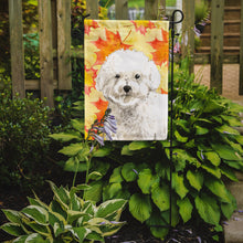 Load image into Gallery viewer, Fall Leaves Bichon Frise Garden Flag - Outdoor Decorative Yard Flag CK1851GF