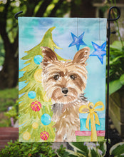 Load image into Gallery viewer, Christmas Tree Yorkie Yorkshire Terrier Garden Flag - Outdoor Decorative Yard Flag CK1854GF
