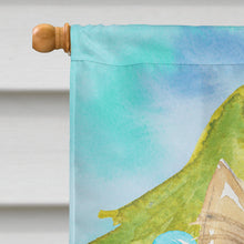 Load image into Gallery viewer, Christmas Tree White Collie Flag Canvas House Size CK1856CHF