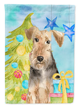 Load image into Gallery viewer, Christmas Tree Welsh Terrier Garden Flag - Outdoor Decorative Yard Flag CK1858GF