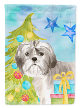 Load image into Gallery viewer, Christmas Tree Shih Tzu Puppy Garden Flag - Outdoor Decorative Yard Flag CK1862GF