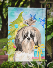 Load image into Gallery viewer, Christmas Tree Shih Tzu Garden Flag - Outdoor Decorative Yard Flag CK1863GF