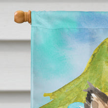 Load image into Gallery viewer, Christmas Tree Sheltie Flag Canvas House Size CK1864CHF